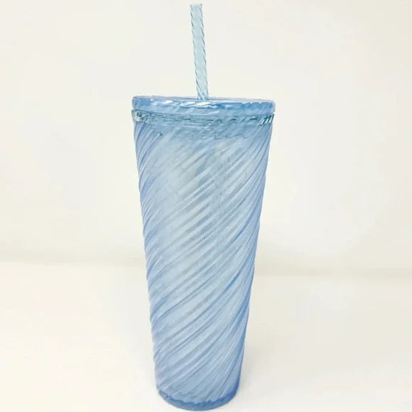 Starbucks Light Blue Swirl Cold Cup Venti 24 oz Summer 2024 NWT - Picture 4 of 8